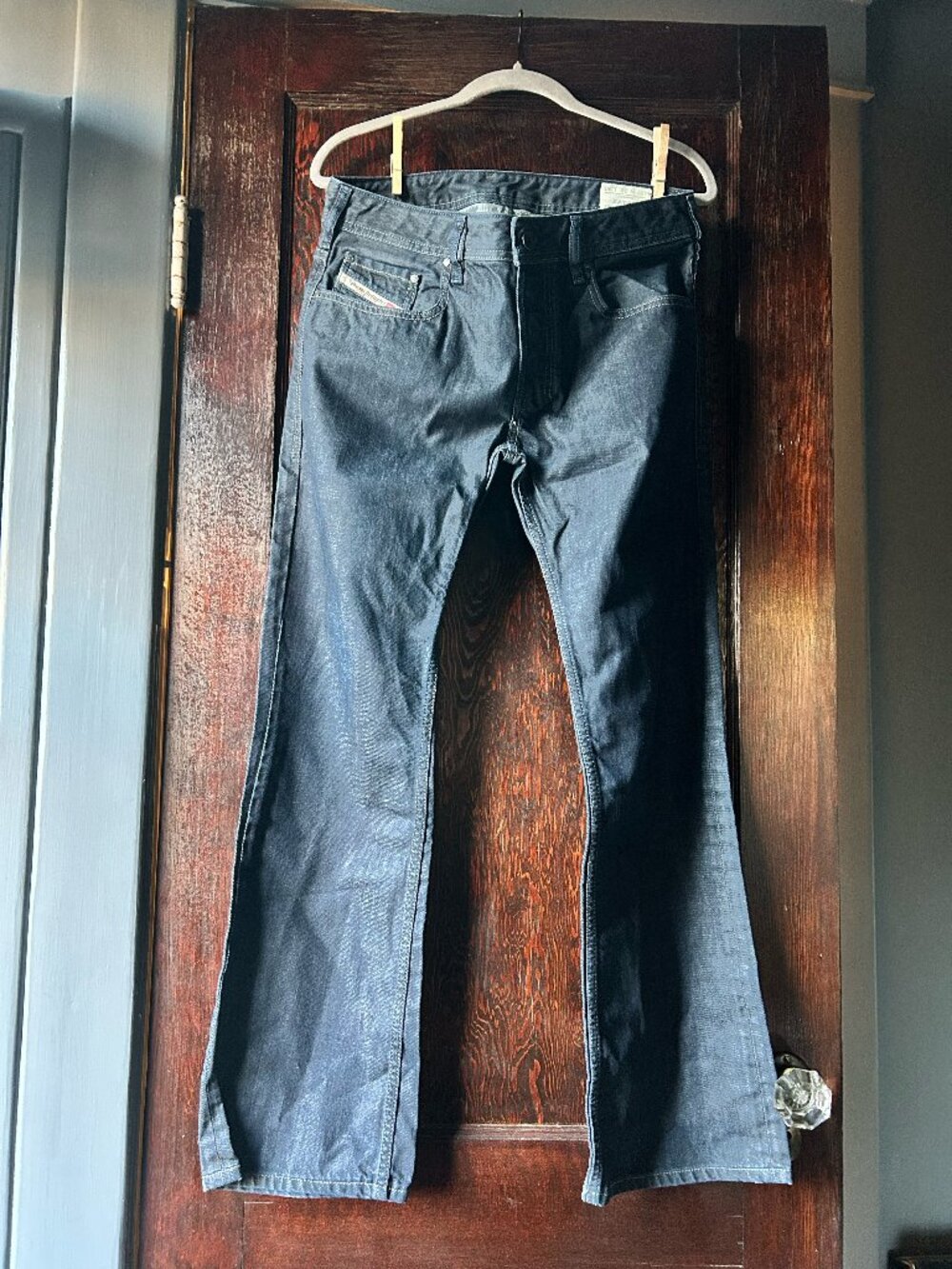 Diesel Zatiny Bootcut Jeans Dark Blue Wash 0088Z 30x30 Made in Italy